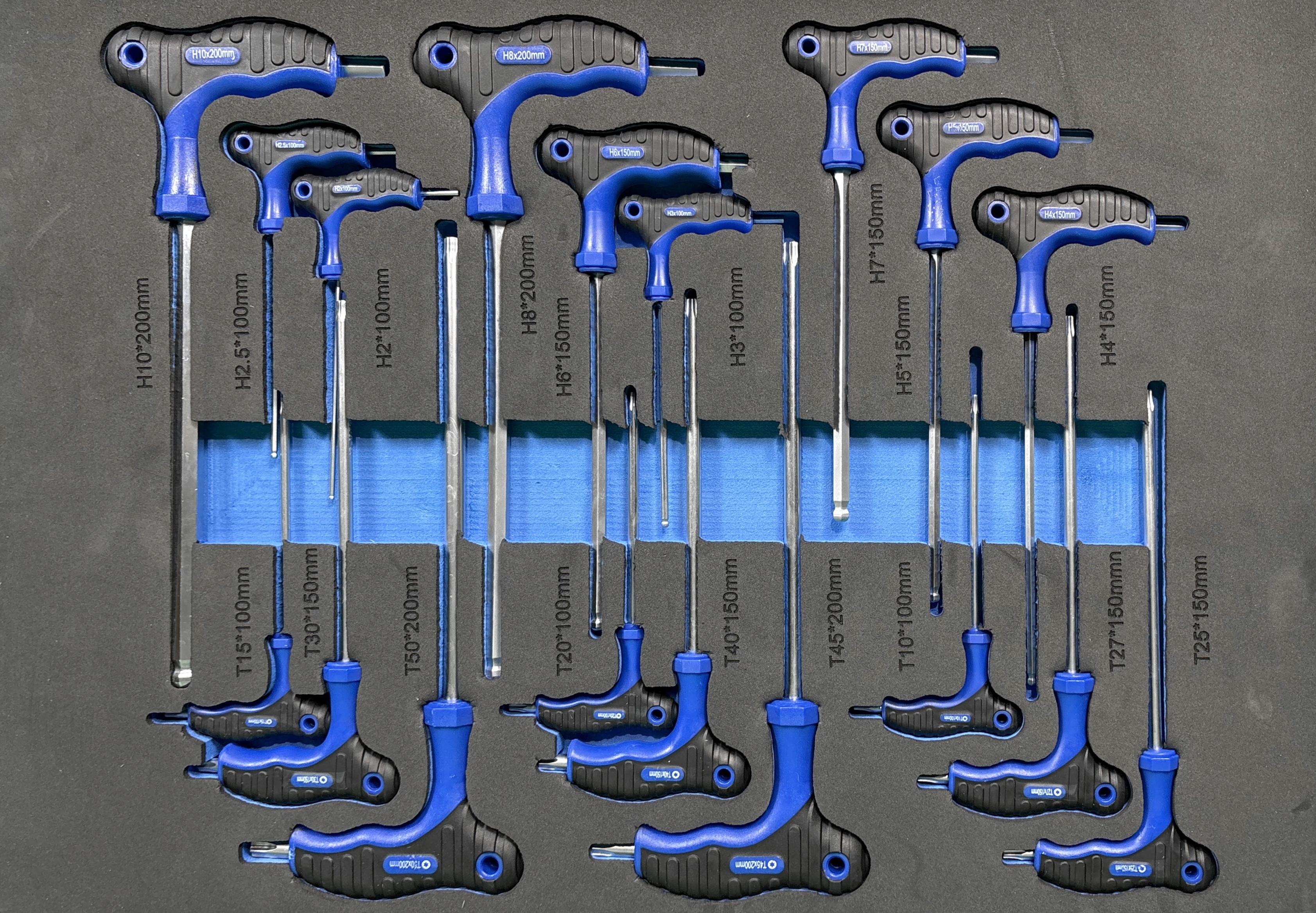 BL-5001 - Dielenský vozík s CRV náradím 250 ks 12 zásuviek (34)